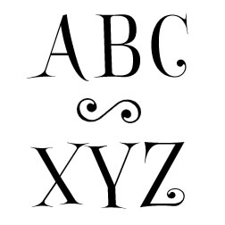 Technique Tuesday - Alphabet Stamp Set - Wayfarer Capital Letters Large  (sold individually)